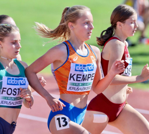 Loes Kempe tijdens het EK in 2022